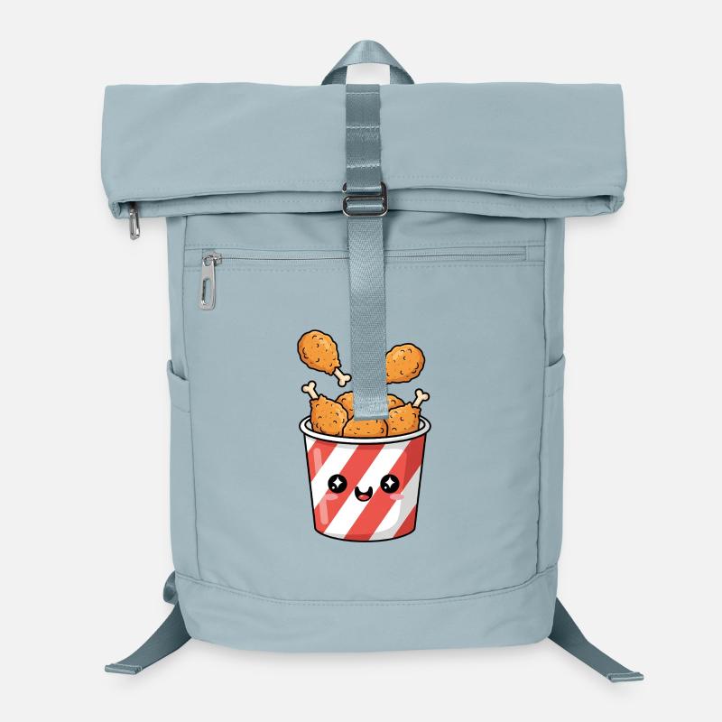 Kawaii Fried Chicken Bucket Laptop Backpack
