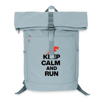 KEEP CALM AND RUN! RUNNER MARATHON GIFT JOGGING - Laptop Backpack - ice blue - Front