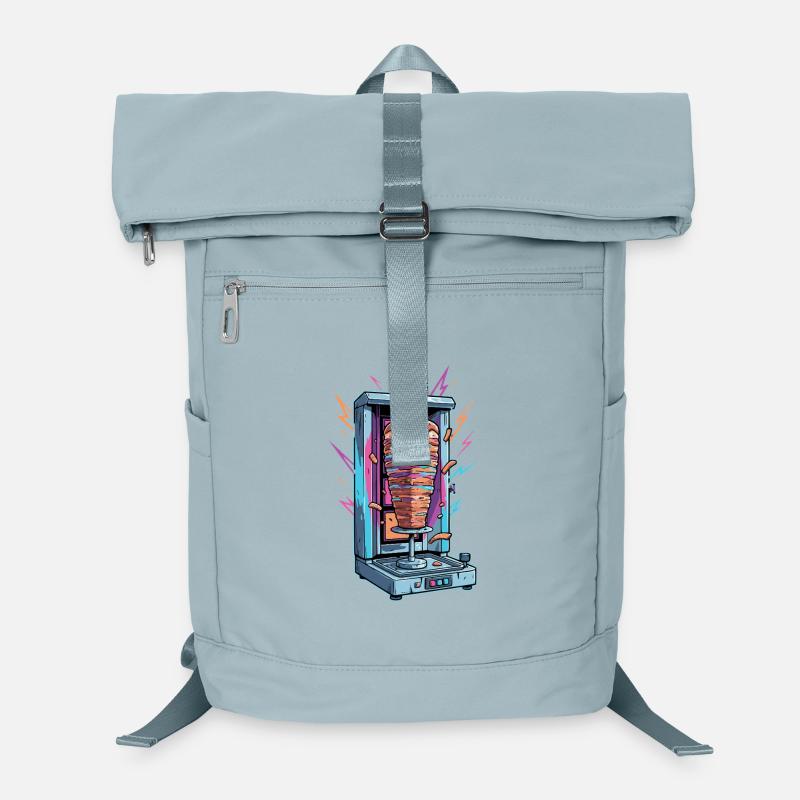 Neon Kebab Skewer Machine Laptop Backpack