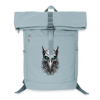 Schamanischer Rabenschädel Grünaugen-Totem - Laptop-Rucksack  - Eisblau - Vorne