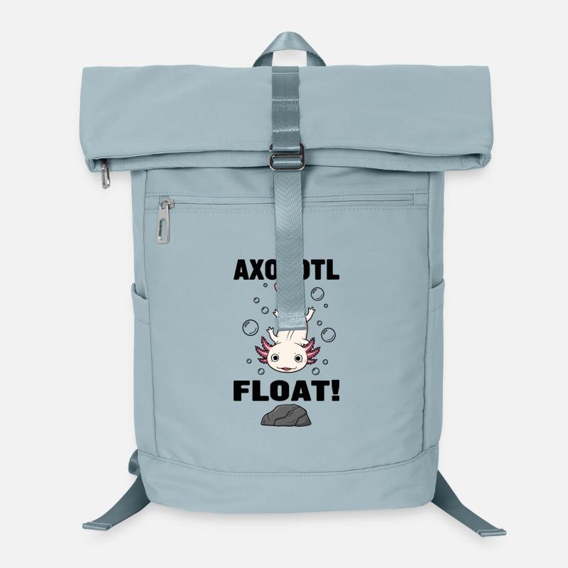 Axolotl Float Pink Salamander Aquarium Laptop Backpack