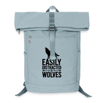 Wolves Sayings Wolf Funny Wolves Gift - Laptop Backpack - ice blue - Front