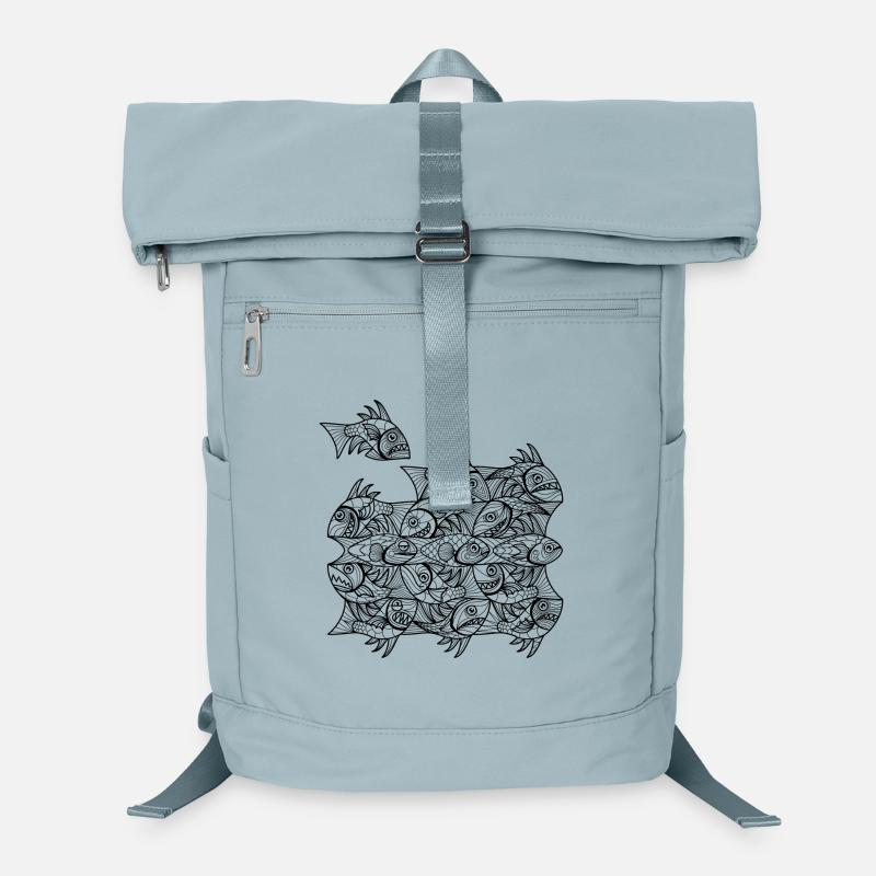 Escher Fish Laptop-Rucksack 
