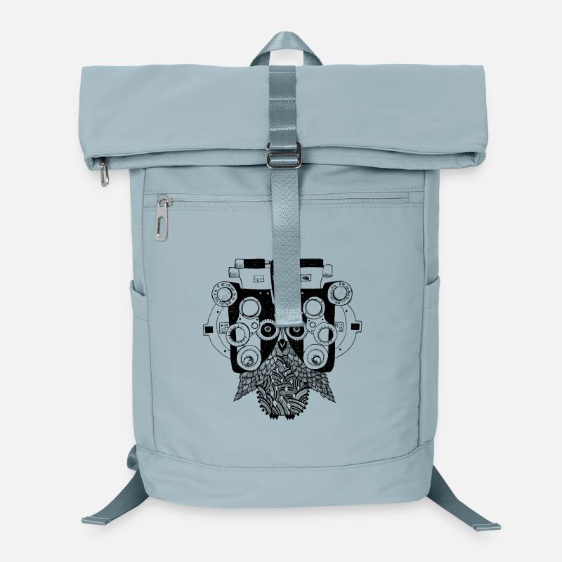Phoropter Eule beim Sehtest Laptop-Rucksack 