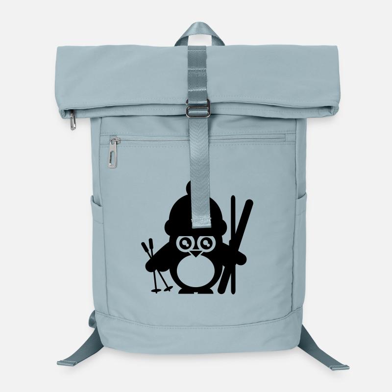 winter sports humor penguin Laptop Backpack