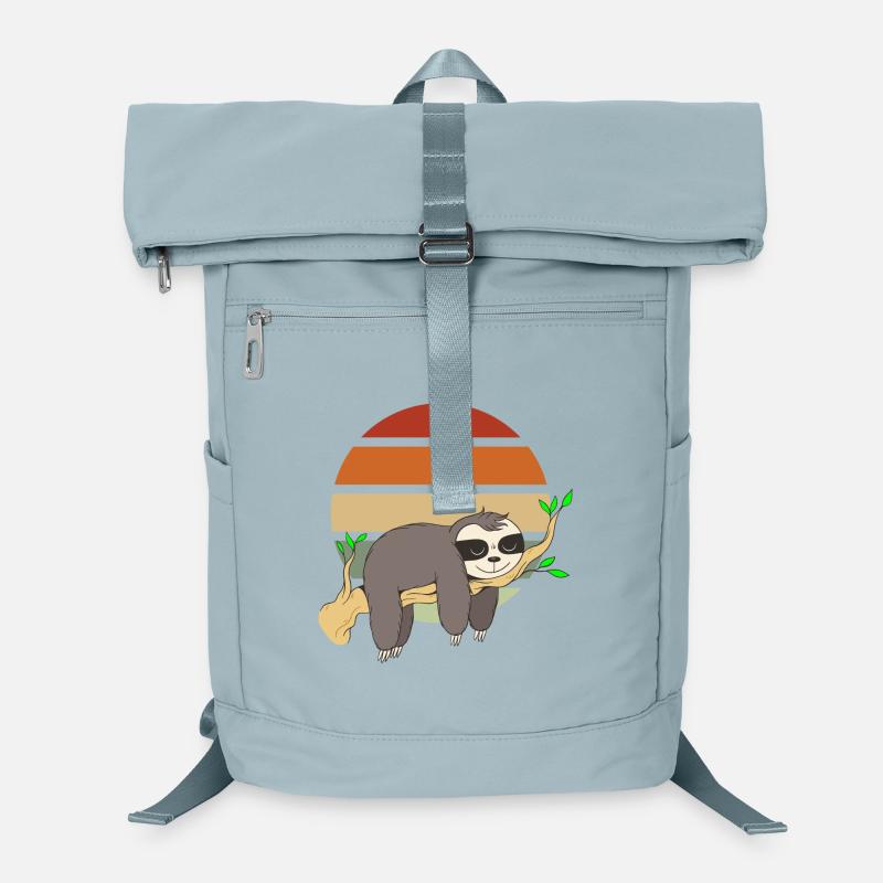 Chill Sloth Sunset Design Laptop Backpack