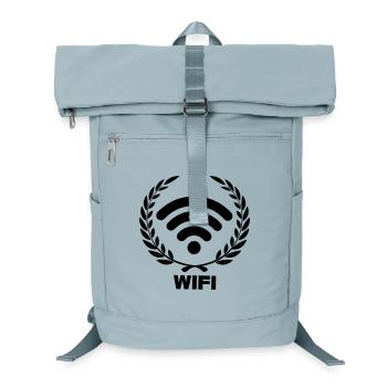 Wifi im Lorbeerkranz - Laptop-Rucksack  - Eisblau - Vorne