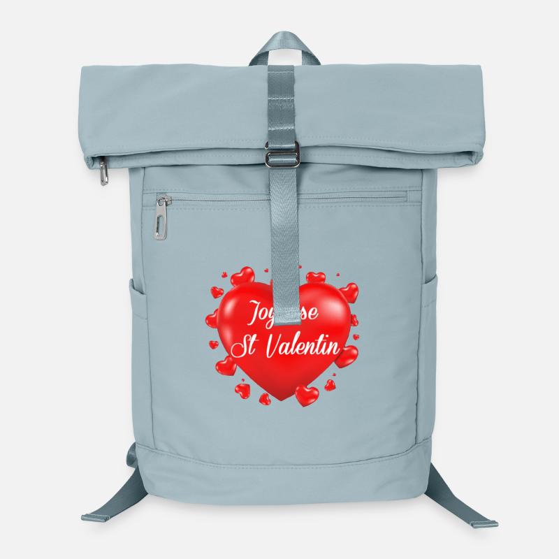 Coeur st valentin - Sac à dos ordinateur - bleu glacier