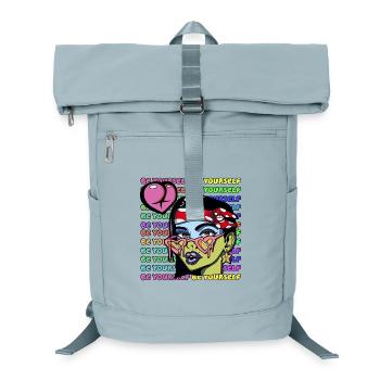 Be yourself - Laptop Backpack - ice blue - Front