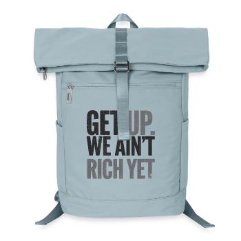 Motivational Quote, Success Getting Rich  - Laptop Backpack - ice blue - Front