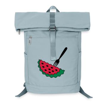 Melone mit Gabel - Laptop-Rucksack  - Eisblau - Vorne