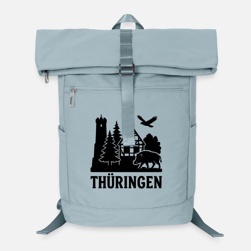thüringen silhouette Laptop-Rucksack 