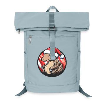 Gürteltier mit Santa-Hut - Laptop-Rucksack  - Eisblau - Vorne