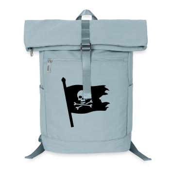 Le Crâne de Pirate Jolly Roger - Sac à dos ordinateur - bleu glacier - Devant
