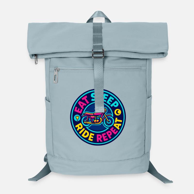 Eat Sleep Ride Repeat - Motorcycle - Biker Laptop Backpack