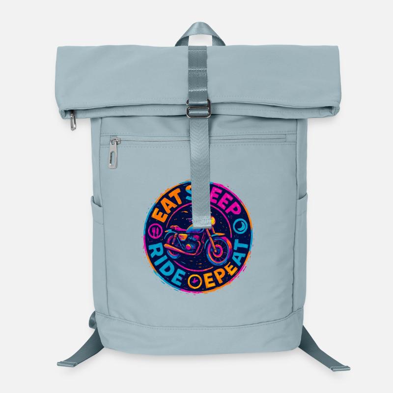 Eat Sleep Ride Repeat - Motorcycle - Biker Laptop Backpack