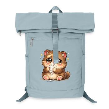 Kuschelkätzchen Tränenband Trost - Laptop-Rucksack  - Eisblau - Vorne