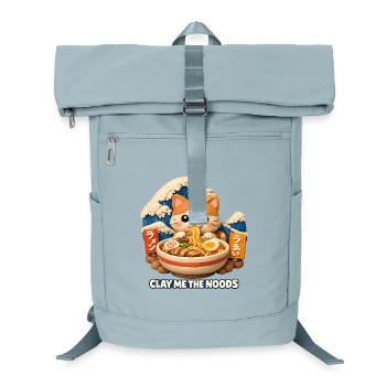 Kawaii Katze Ramen Nudeln Anime Katze - Laptop-Rucksack  - Eisblau - Vorne