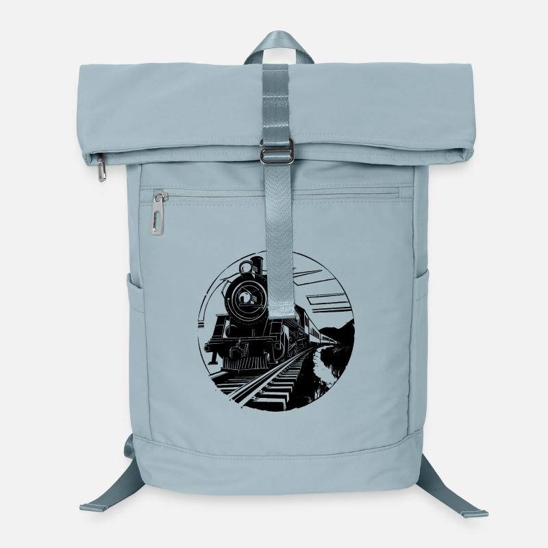 Eisenbahn Zeichnung Laptop-Rucksack 