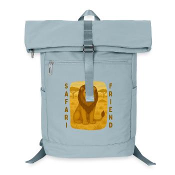 Lion, ami du safari - Sac à dos ordinateur - bleu glacier - Devant