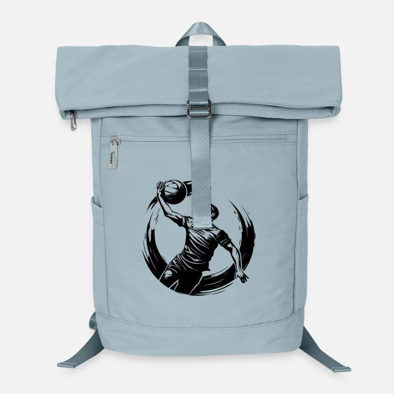 Volleyball Spieler Silhouette Laptop-Rucksack 