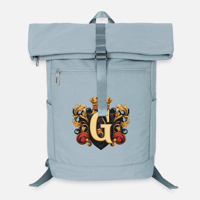G Letter Name Crown Laptop Backpack