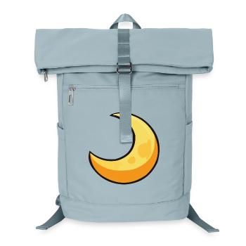 Moon in warm yellow - Laptop Backpack - ice blue - Front