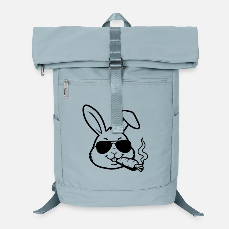 Cooler Hase Brille Karotte Outline Laptop-Rucksack 