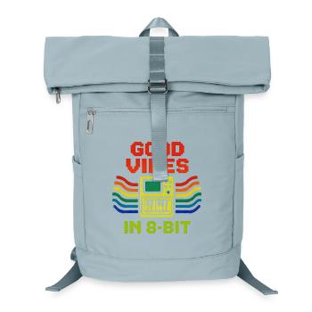 Gute Vibes in 8-Bit | Chiptune Retro Musik - Laptop Backpack - ice blue - Front