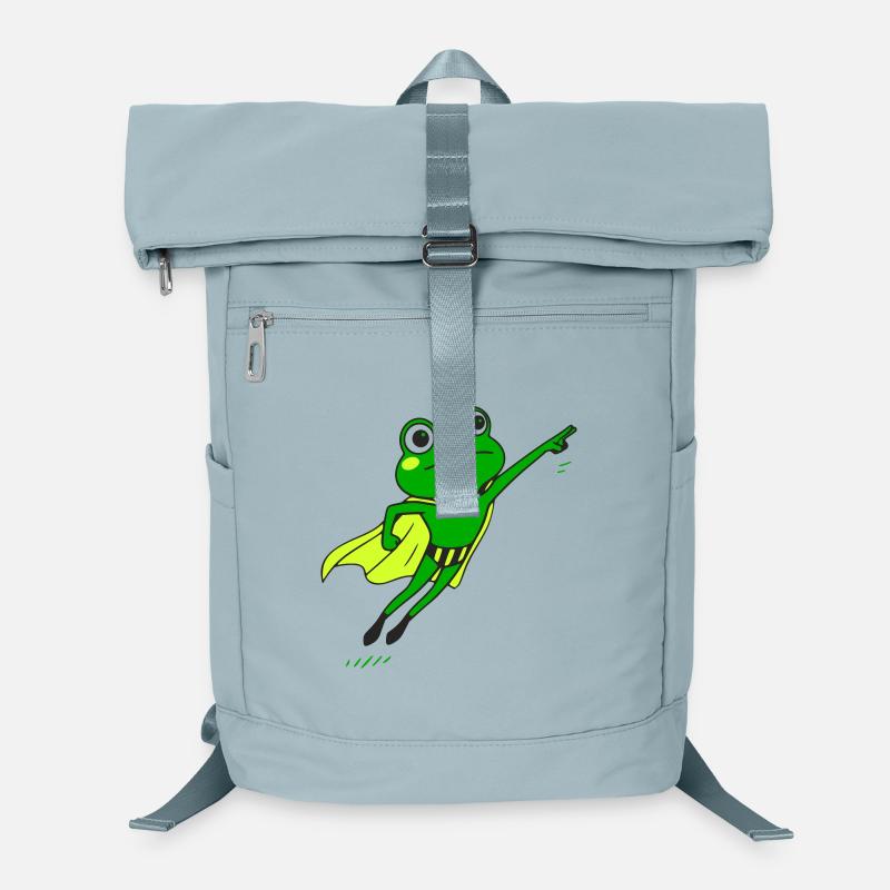Froschheld im Supercape Laptop-Rucksack 