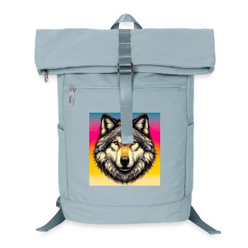 Wolf - Laptop Backpack - ice blue - Front