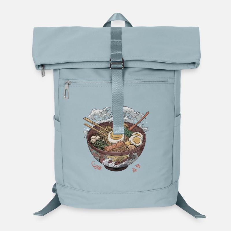 Große Ramen-Schüssel - Laptop-Rucksack  - Eisblau