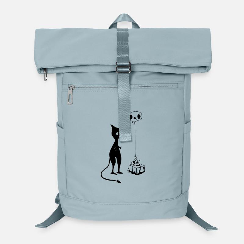 Katze Geschenk Totenkopf Teufel Böse Laptop-Rucksack 