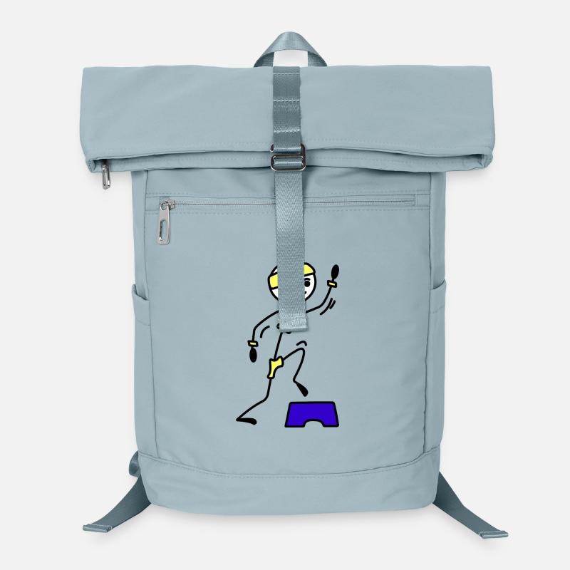 Schritte oder Aerobic Mädchen Trainingsübung Laptop-Rucksack 