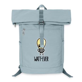 Watt-jamais, quoi que ce soit de drôle de mots d'ampoule - Sac à dos ordinateur - bleu glacier - Devant