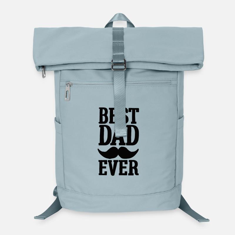 Beste Vater Dad Hipster Schnurrbart Vatertag Vati Laptop-Rucksack 