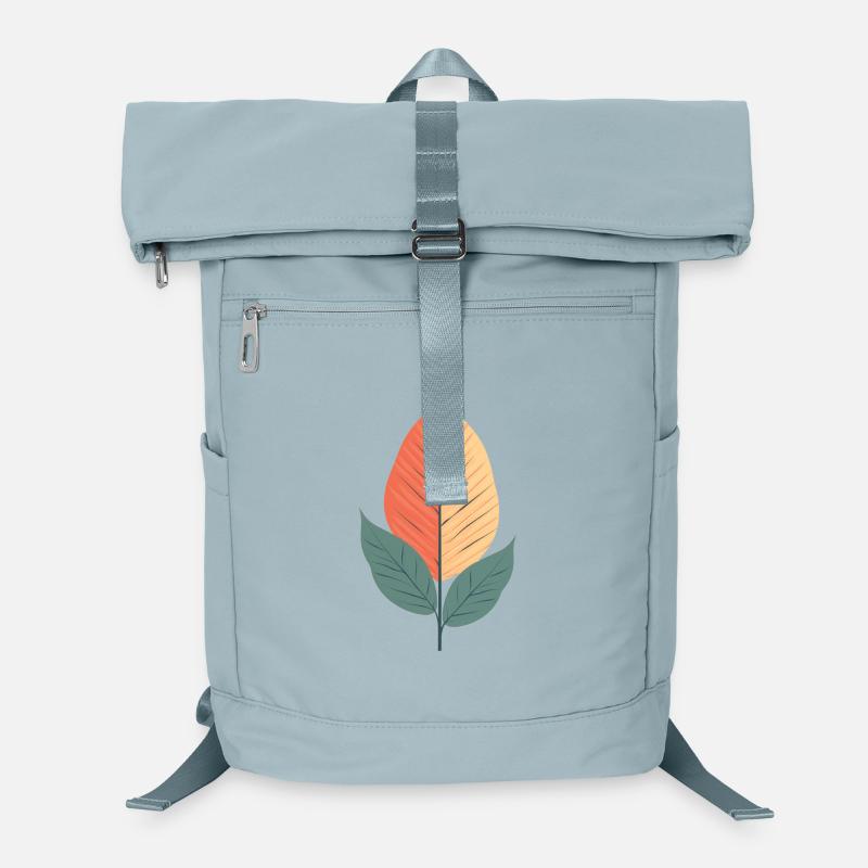 Minimalistisches Blatt Laptop-Rucksack 