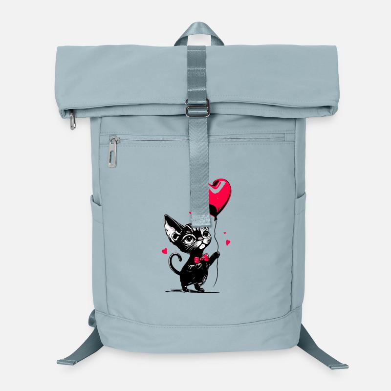 Katze Sphynx Herz Luftballon - Heartful Creatures Laptop-Rucksack 