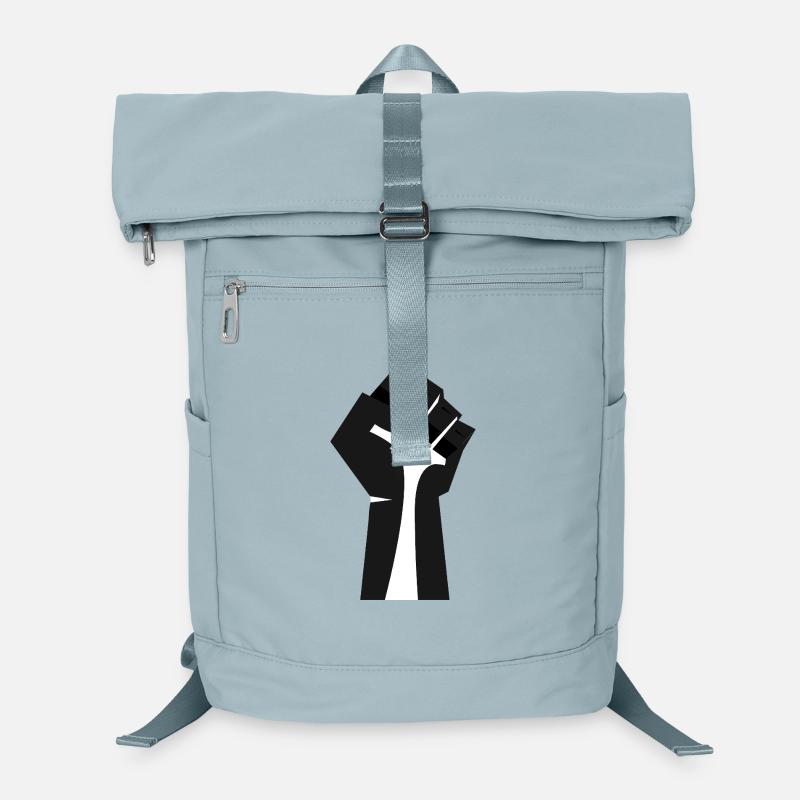 Die erhobene Faust - Schwarz & Weiß Laptop-Rucksack 