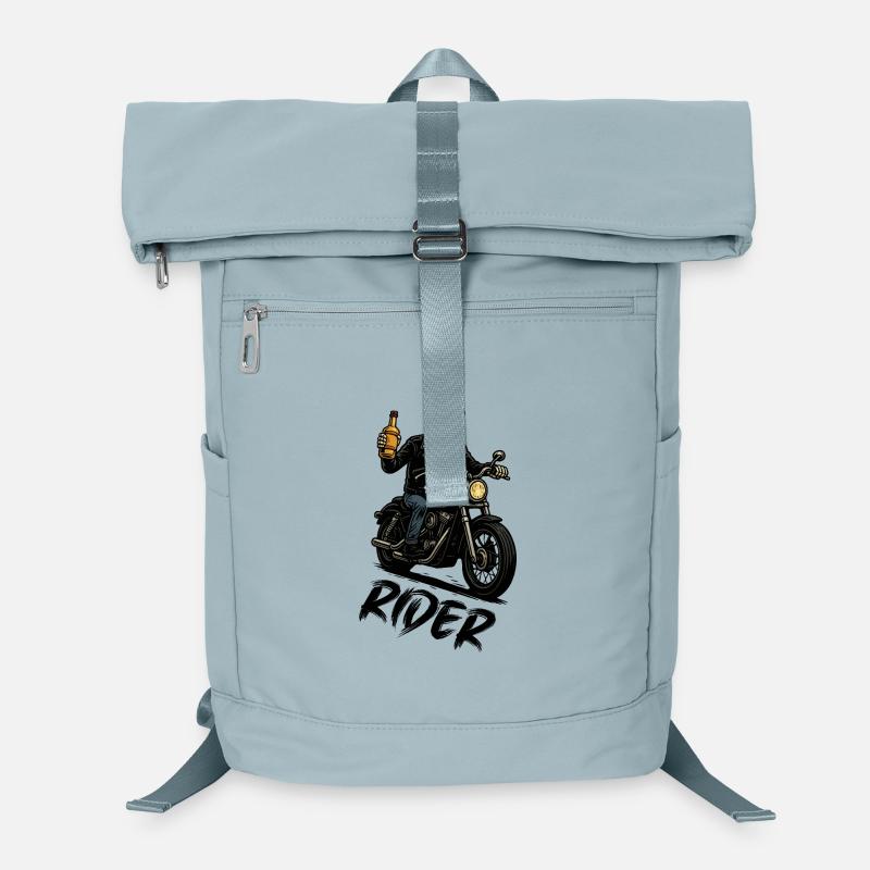 Skeleton biker with bottle Laptop Backpack