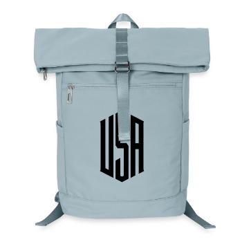 USA lettering inscription - Laptop Backpack - ice blue - Front