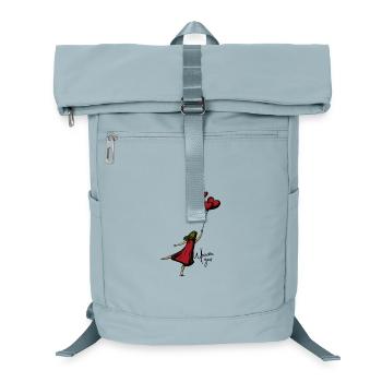 Herzflug im roten Kleid - Laptop-Rucksack  - Eisblau - Vorne