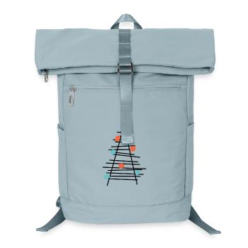 Farbenpunkt Baum Minimalismus - Laptop-Rucksack  - Eisblau - Vorne