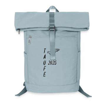 Taufe 2025 Taube landend Taufgeschenk Dekoideen - Laptop-Rucksack  - Eisblau - Vorne