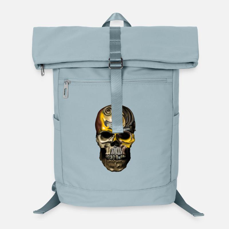 Ornement Crâne Filigrane D’or Sac à dos ordinateur