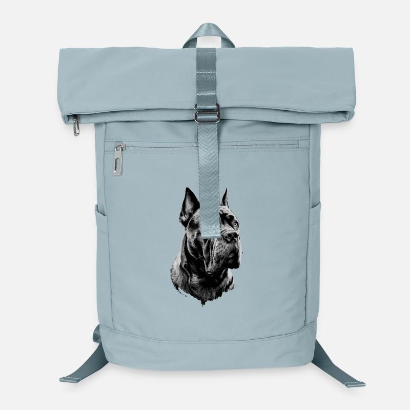Majestätischer Cane Corso Hundeporträt Laptop-Rucksack 