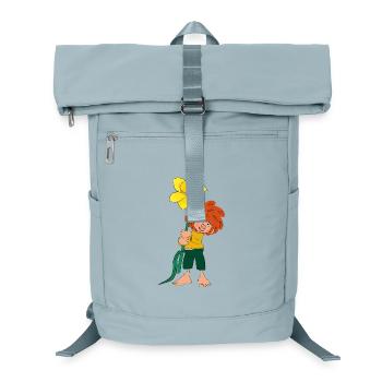 Pumuckl Design Mit Gelber Blume - Laptop-Rucksack  - Eisblau - Vorne