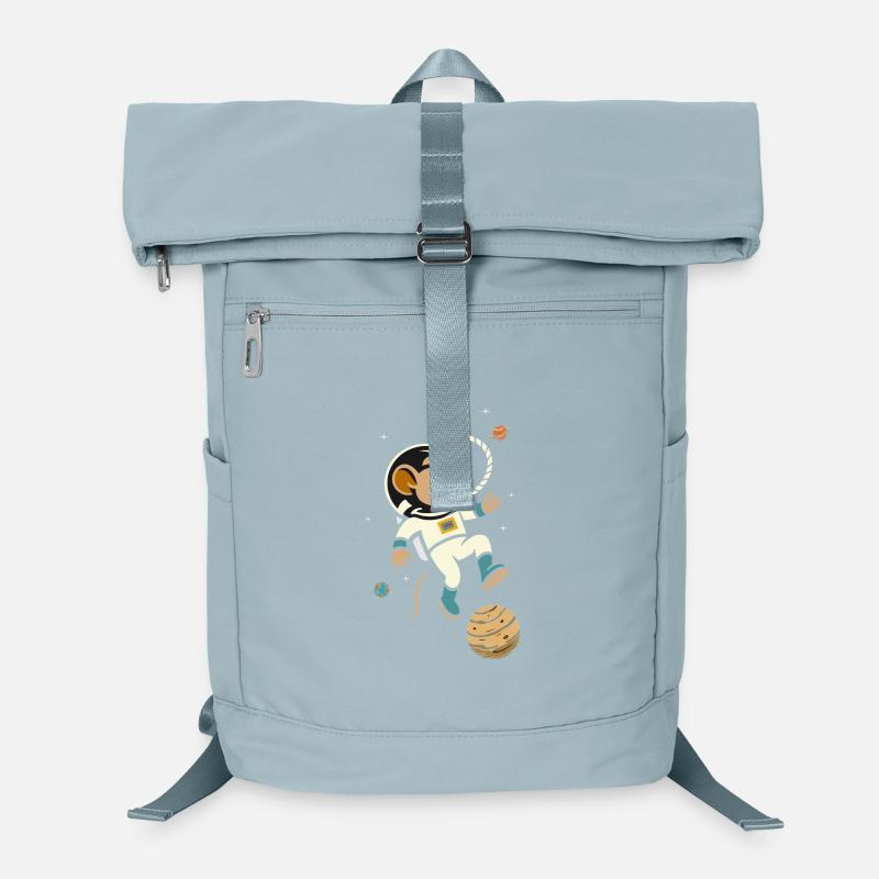 Astronaut Mouse in Space – Cute Space Motif Laptop Backpack