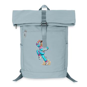 Energischer Retro-Aerobic-Mann - Laptop-Rucksack  - Eisblau - Vorne