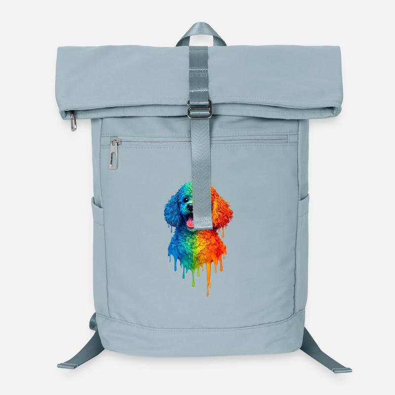 Poodle in bright colors Laptop Backpack